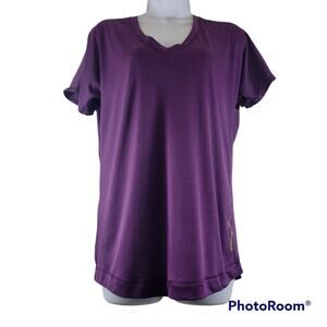 Under Armour Heat Gear Catalyst Semi-Fitted Short Sleeve V-Neck Top Size M